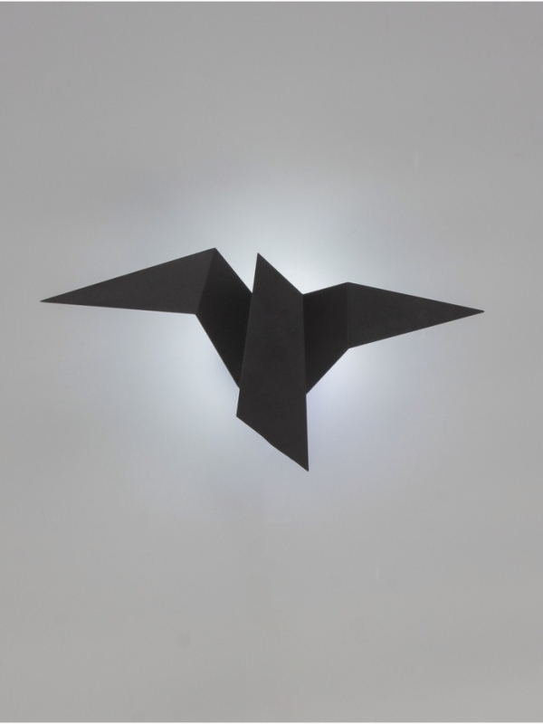 Светильник Crow 1х10Вт GU10 черный 35х18х10см