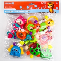 Набор погремушек Крошка Я &laquo;Собери меня&raquo;, 10 шт, яркие цвета