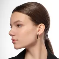 Серьги набор 8 пар &laquo;Ночь&raquo; кольца, цвет чёрно-белый в золоте, d=4