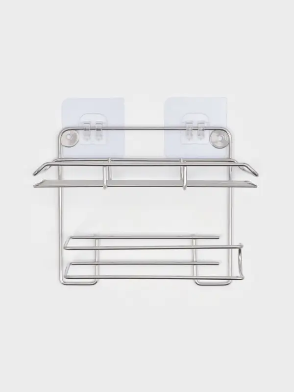 Держатель для туалетной бумаги с полочкой, цвет хром 19x10x14,5 см