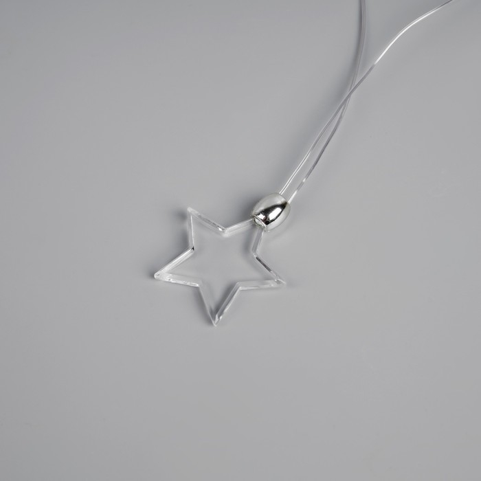 Светодиодный кулон &laquo;Звёздочка&raquo; 60 см, батарейки, свечение мульти (RGB)