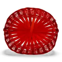 Набор корзин 3 шт 22х18x10 24х19x10 27х21x10 см ручка h=24/26/28 см Розовый