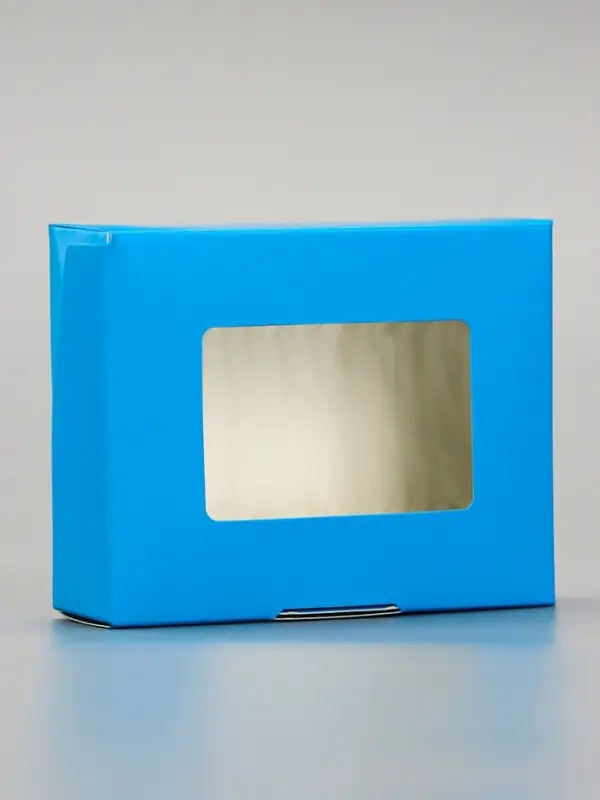 Контейнер на вынос, голубой, 10 х 8 х 3,5 см