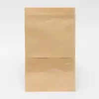 Пакет Zip - lock Крафт с прямоугольным окном 18&times;30 см