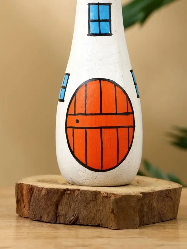 Сувенир &laquo;Домик Грибок&raquo;, 10&times;10&times;21 см, дерево, бело-красный