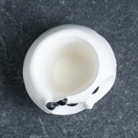 Фигурное кашпо "Сова" перламутр, 6,5х7,5х6см