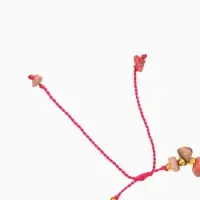 Браслет, длина 16 см, розовый, золотой