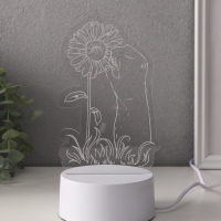 Светильник "Суслик и ромашка" LED RGB от сети RISALUX 9,5х10,1х17 см