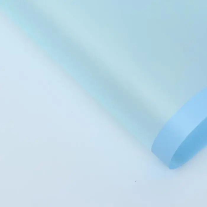 Пленка для цветов матовая &laquo;Фриз&raquo;, голубая, 57&times;57 см