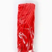 Синельная проволока, набор 100 шт, размер 1 шт 30х0,8 см, цвет красный