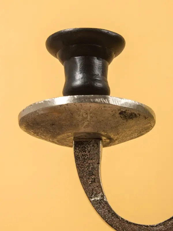 Подсвечник канделябр  на 3 свечи "Тёмная Вуаль" алюминий 46х15х62 см