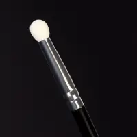 Кисть для макияжа, 2в1, 13.5 см, чёрная