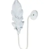 Крючок для штор CAPPIO KS041, цвет белый с золотом, набор 2 шт