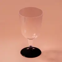 Бокал пластиковый одноразовый для вина, 200 мл, прозрачный, МИКС