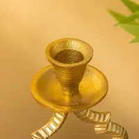 Подсвечник "Слияние" алюминий 12х8х23 см