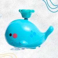 Фонтанчик для ванны &laquo;Китенок&raquo;, 4 насадки, 1 шарик, работает от батареек