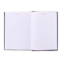 Ежедневник недатированный А5, 160 листов "Небраска", обложка искусственная кожа, перфорация углов, синий