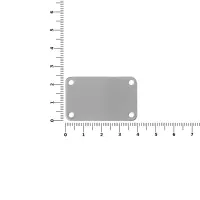 Шильдик металлический Furo, серебристый