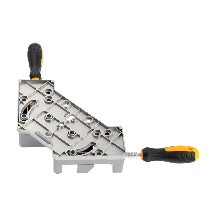 Струбцина угловая усиленная ТУНДРА, металлическая, два зажима 90 и 180&deg;, 2К рукоятка, 70 мм   107021