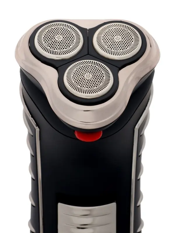 Электробритва Sakura SA-5414BK, АКБ, сеточная, 3 плавающие головки, триммер, чёрная