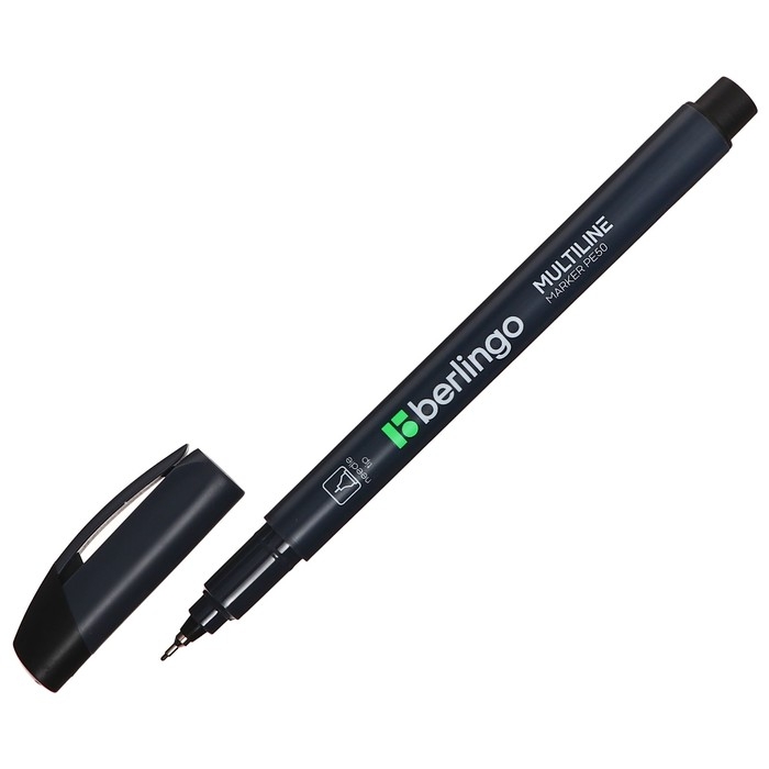 Mаркер для CD 0.5 мм, Berlingo, чёрный перманентный