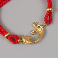 Браслет фен-шуй "Растительный узор" регулируемая длина набор 5 шт