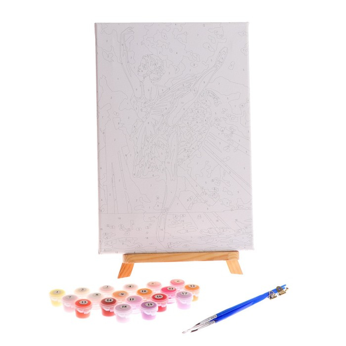 Картина по номерам на холсте с подрамником &laquo;Балерина&raquo; 20х30 см