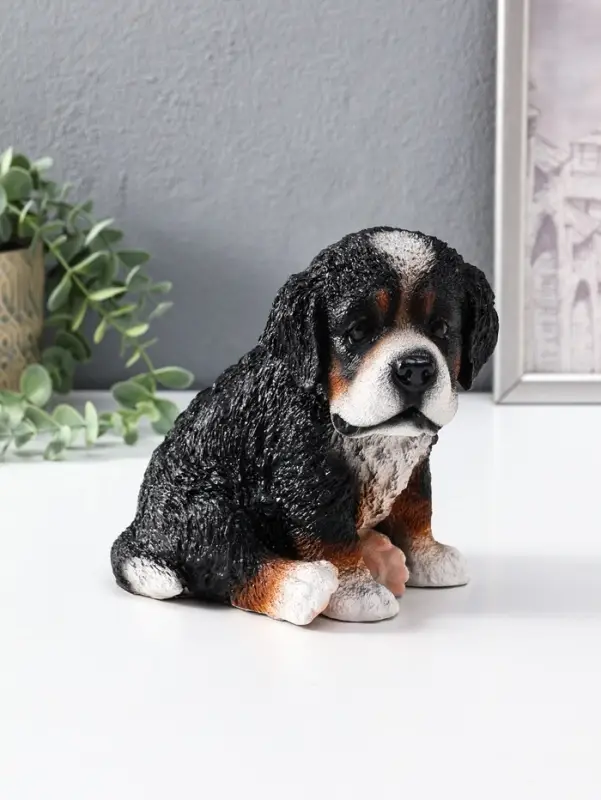 Копилка  Щенок Зенненхаунда Берни Высота 17*13*18 см