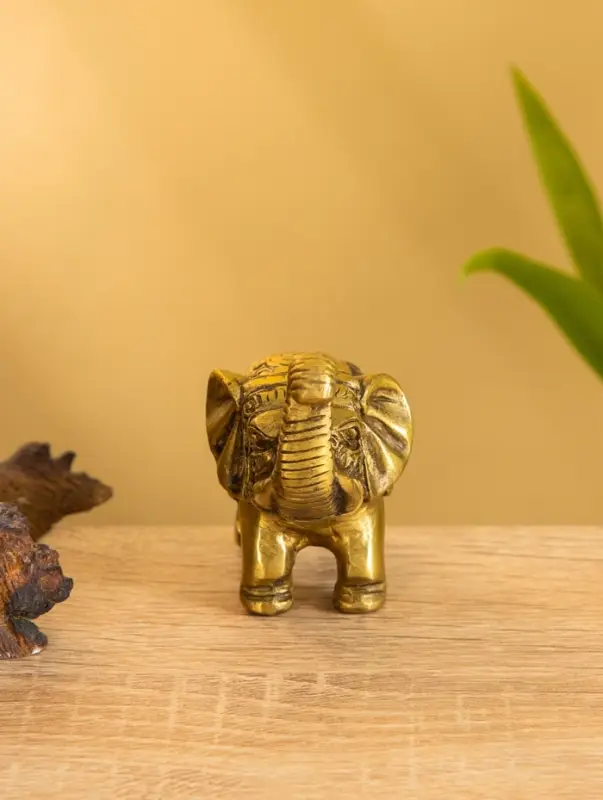 Сувенир "Слонёнок" латунь 7,5х5,5 см