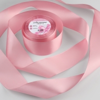 Лента атласная, 50 мм &times; 23 &plusmn; 1 м, цвет жемчужно-розовый №135