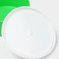 Контейнер пищевой ПластоС, 450 мл, с герметичной крышкой, d=13 см, h=6 см, пластик, МИКС