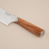 Нож кухонный SL Home &laquo;Оливия&raquo;, шеф, лезвие 22,86 см, цвет коричневый