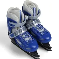 Коньки детские раздвижные BlackAqua, р. 26-29, для фитнеса, синие