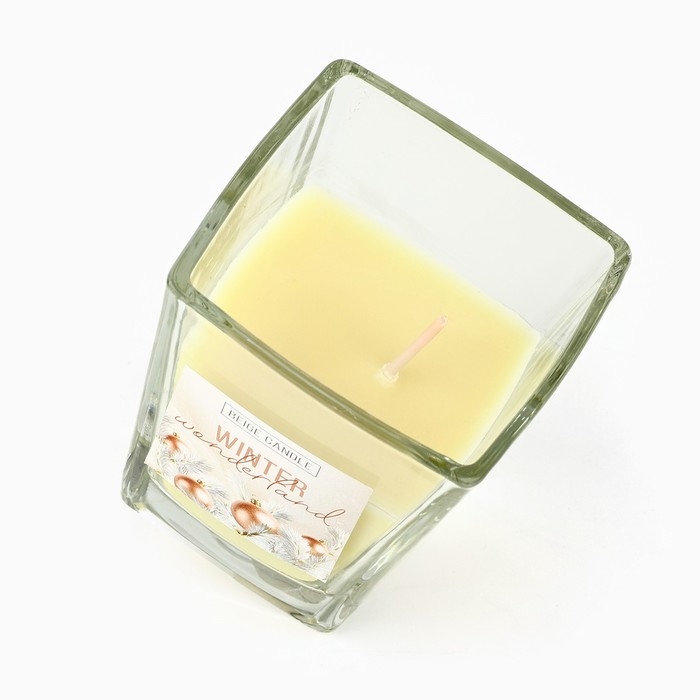 Свеча новогодняя &laquo;Новогоднее приключение&raquo;, на Новый год, аромат ваниль, 6,8 х 8 см