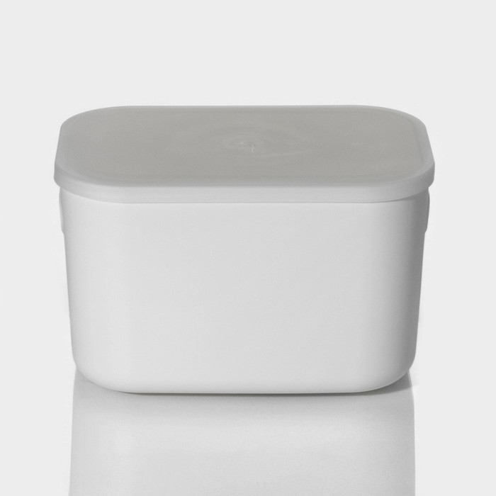 Контейнер для хранения с крышкой LaDо́m &laquo;Лёгкость&raquo;, 25,7&times;18&times;16 см, цвет белый