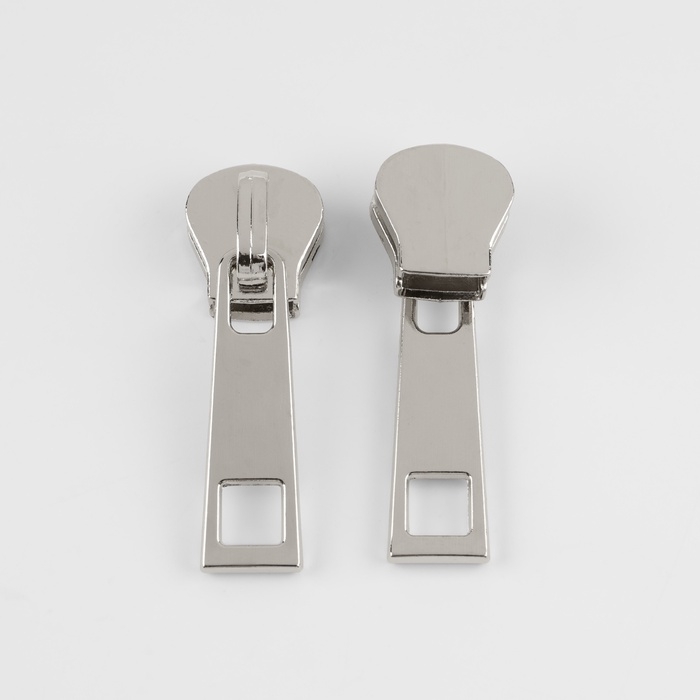 Бегунок галантерейный для молнии &laquo;Трактор&raquo;, №8, 10 шт, цвет никель