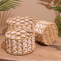 Набор плетёных корзин, 3 шт, 23х19х15 см