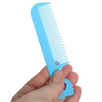 Набор расчёсок с погремушкой &laquo;Бегемотик&raquo;, 2 предмета: расчёска с зубчиками + щётка