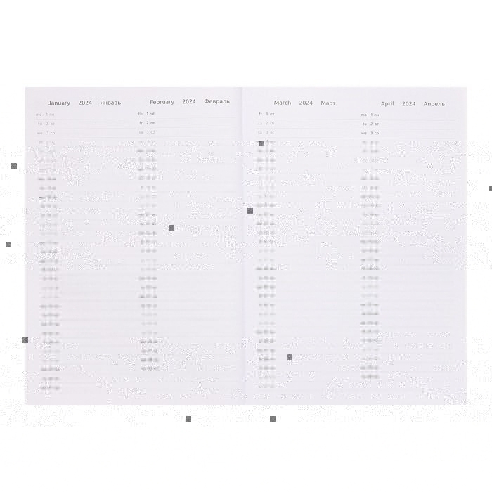 Ежедневник датированный 2024 года, А5, 176 листов, Attomex.Regent, обложка бумвинил, ляссе, блок 70 г/м2, серый