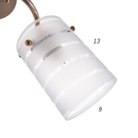 Люстра 2017/2 E27 60Вт золото 46х19х25 см BayerLux