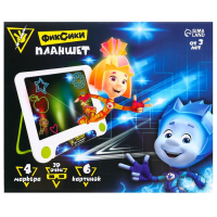 3D-планшет для рисования &laquo;Фиксики: Фикси планшет&raquo;, неоновые маркеры, световые эффекты, с карточками