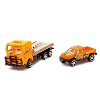 Грузовик инерционный &laquo;Эвакуатор&raquo; с машиной, цвета МИКС.