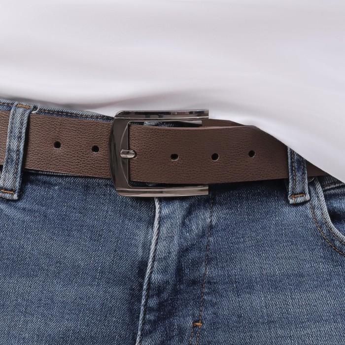 Пряжка для ремня, 6,3 &times; 5,5 см, 40 мм, цвет чёрный никель