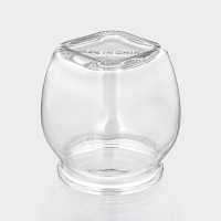 Банка стеклянная для хранения сыпучих продуктов Доляна &laquo;Овал&raquo;, 190 мл, 10&times;6,5 см