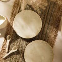 Набор тарелок керамических SL Home &laquo;Виенто&raquo;, d=28 см, цвет бежевый