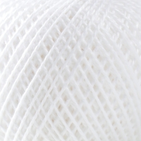 Нитки вязальные "Ирис" 150м/25гр 100% мерсеризованный хлопок цвет 0101