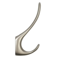 Крючок мебельный CAPPIO HEEL, двухрожковый, графит