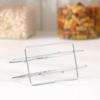 Салфетница Доляна &laquo;Меч&raquo;, 13,5&times;6&times;7 см, цвет хром