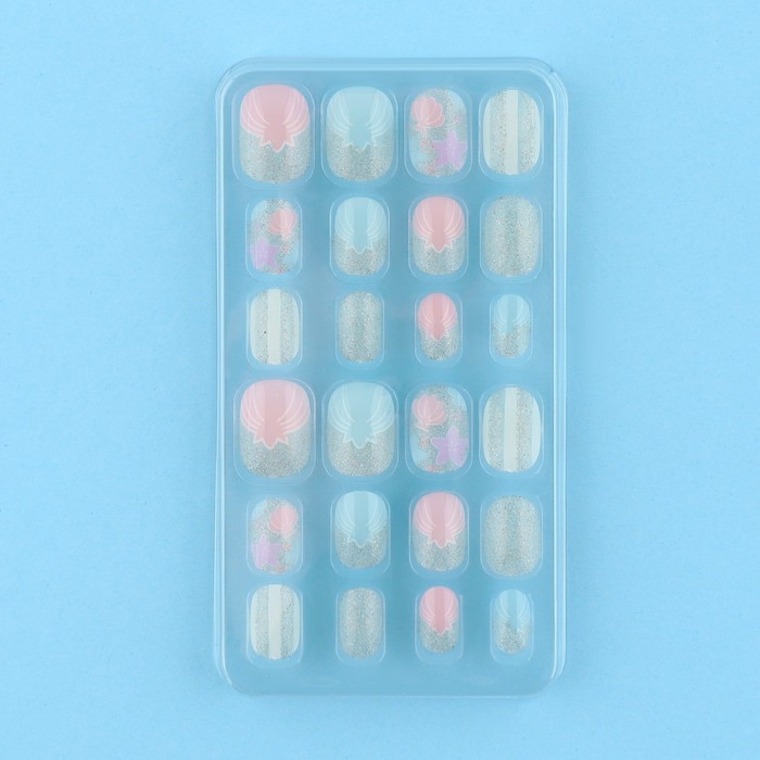 Детские накладные ногти &laquo;Зайка&raquo;, 24 шт