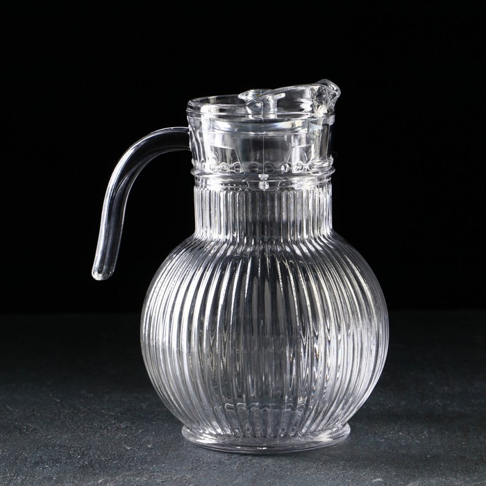 Кувшин для воды стеклянный &laquo;Аврора&raquo;, 1,8 л, 15&times;22 см